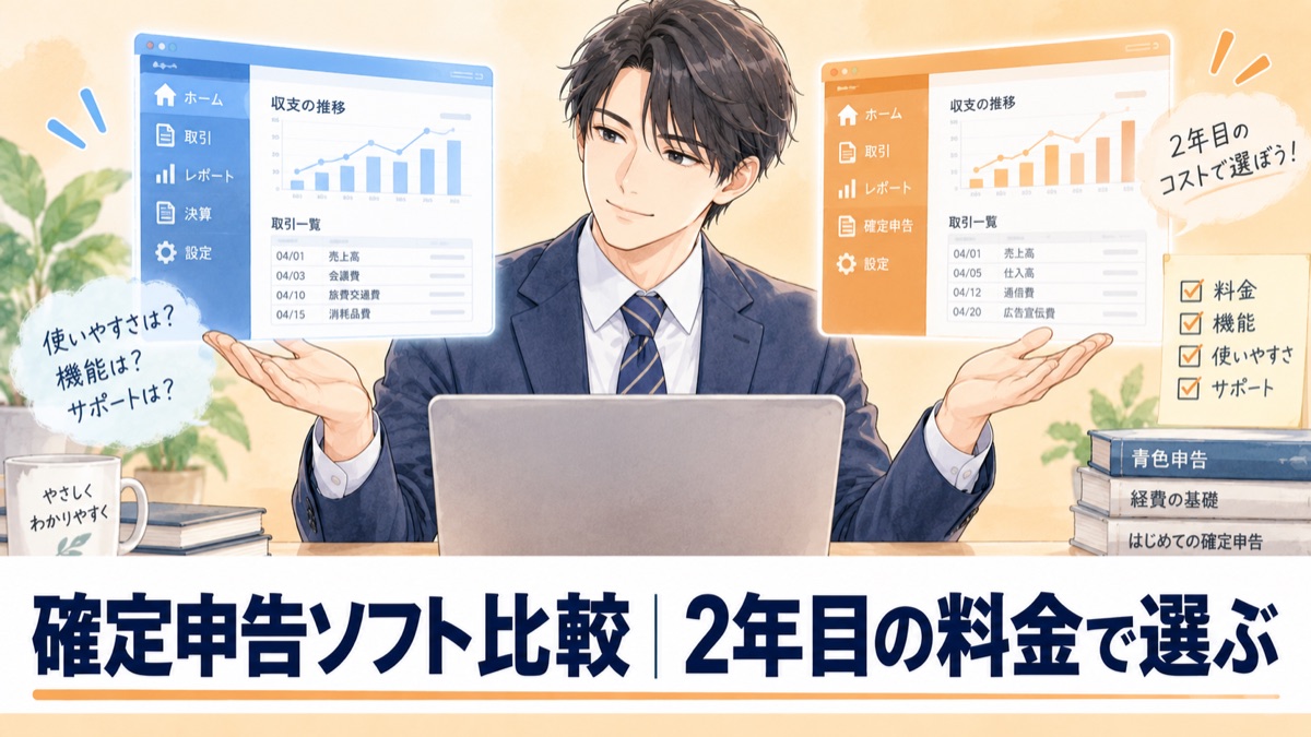 マネーフォワードと弥生、個人事業主の確定申告ソフトはどっち？弥生で申告した私が料金・サポート・やめるときの注意点まで比較
